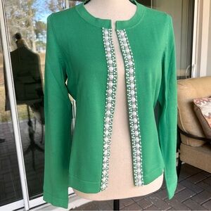 Banana Republic Vibrant Green Knit Sweater